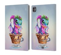 Head Case Designs Officially Licensed Ruth Thompson Mocha Cup O Dragons Leather Wallet Case Compatible With Apple iPad Pro 11 M4/M5 2024/2025