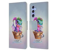 Head Case Designs Officially Licensed Ruth Thompson Mocha Cup O Dragons Leather Wallet Case Compatible With Samsung Galaxy A34 5G