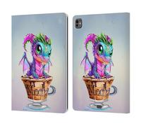 Head Case Designs Officially Licensed Ruth Thompson Mocha Cup O Dragons Leather Wallet Case Compatible With Apple iPad Pro 13 M4/M5 2024/2025