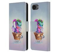 Head Case Designs Officially Licensed Ruth Thompson Mocha Cup O Dragons Leather Wallet Case Compatible With Apple iPhone 16e / iPhone 17e