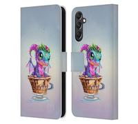 Head Case Designs Officially Licensed Ruth Thompson Mocha Cup O Dragons Leather Wallet Case Compatible With Samsung Galaxy A24 4G / M34 5G
