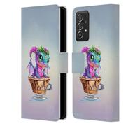 Head Case Designs Officially Licensed Ruth Thompson Mocha Cup O Dragons Leather Wallet Case Compatible With Galaxy A52 / A52s / 5G (2021)