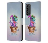 Head Case Designs Officially Licensed Ruth Thompson Mocha Cup O Dragons Leather Wallet Case Compatible With Samsung Galaxy S23+ 5G