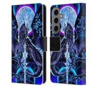 Head Case Designs Officially Licensed Ruth Thompson Night Blade & Constellations Dragons with Swords Leather Wallet Case Compatible With Samsung Galaxy S25