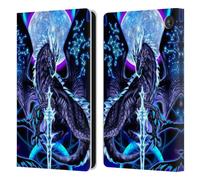 Head Case Designs Officially Licensed Ruth Thompson Night Blade & Constellations Dragons with Swords Leather Wallet Case Compatible With Amazon Fire 7 2022