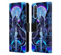 Head Case Designs Officially Licensed Ruth Thompson Night Blade & Constellations Dragons with Swords Leather Wallet Case Compatible With Oppo Find X2 Neo 5G