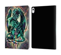 Head Case Designs Officially Licensed Ruth Thompson Tribal Green Dragon With Sword Art Leather Wallet Case Compatible With Apple iPad Air 13 2024/2025