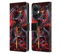 Head Case Designs Officially Licensed Ruth Thompson Widow Blade Dragons with Swords Leather Wallet Case Compatible With OnePlus Nord N30