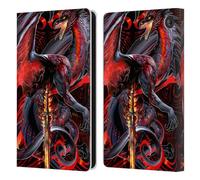 Head Case Designs Officially Licensed Ruth Thompson Widow Blade Dragons with Swords Leather Wallet Case Compatible With Amazon Fire 7 2022