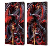 Head Case Designs Officially Licensed Ruth Thompson Widow Blade Dragons with Swords Leather Wallet Case Compatible With Amazon Fire Max 11 2023