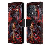 Head Case Designs Officially Licensed Ruth Thompson Widow Blade Dragons with Swords Leather Wallet Case Compatible With OnePlus 10 Pro