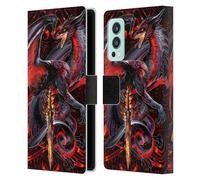 Head Case Designs Officially Licensed Ruth Thompson Widow Blade Dragons with Swords Leather Wallet Case Compatible With OnePlus Nord 2 5G