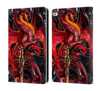 Head Case Designs Officially Licensed Ruth Thompson Wrath Blade Dragons with Swords Leather Wallet Case Compatible With Apple iPad Air 2 (2014)