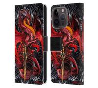 Head Case Designs Officially Licensed Ruth Thompson Wrath Blade Dragons with Swords Leather Wallet Case Compatible With Apple iPhone 15 Pro