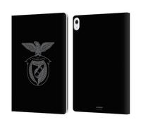 Head Case Designs Officially Licensed S.L. Benfica Black 2021/22 Crest Leather Wallet Case Compatible With Apple iPad Air 13 2024/2025