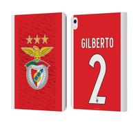 Head Case Designs Officially Licensed S.L. Benfica Gilberto 2021/22 Players Home Kit Leather Wallet Case Compatible With Apple iPad Air 13 2024/2025
