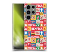 Head Case Designs Officially Licensed S.L. Benfica Icons Pattern Graphics Hard Back Case Compatible With Samsung Galaxy S24 Ultra 5G