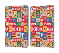 Head Case Designs Officially Licensed S.L. Benfica Icons Pattern Graphics Leather Wallet Case Compatible With Apple iPad Air 13 2024/2025