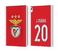 Head Case Designs Officially Licensed S.L. Benfica João Mário 2021/22 Players Home Kit Leather Wallet Case Compatible With Apple iPad Air 13 2024/2025