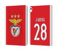 Head Case Designs Officially Licensed S.L. Benfica Julian Weigl 2021/22 Players Home Kit Leather Wallet Case Compatible With Apple iPad Air 13 2024/2025
