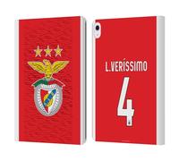 Head Case Designs Officially Licensed S.L. Benfica Lucas Veríssimo 2021/22 Players Home Kit Leather Wallet Case Compatible With Apple iPad Air 13 2024/2025