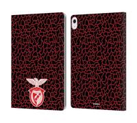 Head Case Designs Officially Licensed S.L. Benfica Mosaic Pattern 2021/22 Crest Leather Wallet Case Compatible With Apple iPad Air 13 2024/2025