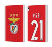 Head Case Designs Officially Licensed S.L. Benfica Pizzi 2021/22 Players Home Kit Leather Wallet Case Compatible With Apple iPad Air 13 2024/2025