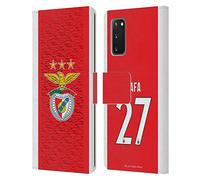 Head Case Designs Officially Licensed S.L. Benfica Rafa Silva 2021/22 Players Home Kit Leather Wallet Case Compatible With Samsung Galaxy S20 / S20 5G