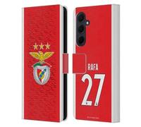 Head Case Designs Officially Licensed S.L. Benfica Rafa Silva 2021/22 Players Home Kit Leather Wallet Case Compatible With Samsung Galaxy A35 5G