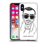 Head Case Designs Officially Licensed Sam Smith Illustration Art Gel Case [Military Grade Protection] Compatible with Apple iPhone X/iPhone XS and Compatible with MagSafe