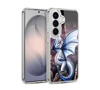 Head Case Designs Officially Licensed Sarah Richter Blue Dragon Fantasy Creatures Gel Case [Military Grade Protection] Compatible with Samsung Galaxy S26 and Compatible with MagSafe