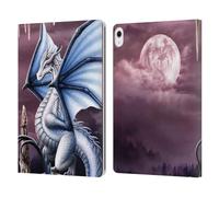 Head Case Designs Officially Licensed Sarah Richter Blue Dragon Fantasy Creatures Leather Wallet Case Compatible With Apple iPad Air 13 2024/2025