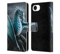 Head Case Designs Officially Licensed Sarah Richter Blue Water Dragon Fantasy Creatures Leather Wallet Case Compatible With Apple iPhone 16e