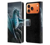Head Case Designs Officially Licensed Sarah Richter Blue Water Dragon Fantasy Creatures Leather Wallet Case Compatible With Apple iPhone 17 Pro Max