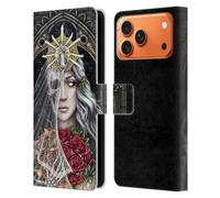 Head Case Designs Officially Licensed Sarah Richter Bride Half Skeleton With Roses Gothic Leather Wallet Case Compatible With Apple iPhone 17 Pro Max