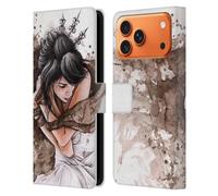 Head Case Designs Officially Licensed Sarah Richter Girl With Aquarell Cloak Fantasy Leather Wallet Case Compatible With Apple iPhone 17 Pro Max