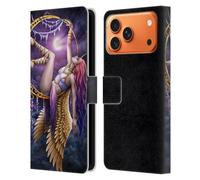 Head Case Designs Officially Licensed Sarah Richter Gothic Angel With Golden Wings Fantasy Leather Wallet Case Compatible With Apple iPhone 17 Pro Max