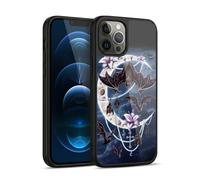 Head Case Designs Officially Licensed Sarah Richter Gothic Bats & Crescent Moon Animals Gel Armour Case [Military Grade Protection] Compatible With Apple iPhone 12 Pro Max