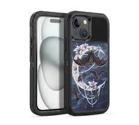 Head Case Designs Officially Licensed Sarah Richter Gothic Bats & Crescent Moon Animals Ultra-Armoured Shockproof Case [Military Grade Protection] Compatible With Apple iPhone 15