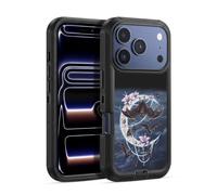 Head Case Designs Officially Licensed Sarah Richter Gothic Bats & Crescent Moon Animals Ultra-Armoured Shockproof Case [Military Grade Protection] Compatible With Apple iPhone 17 Pro Max
