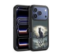 Head Case Designs Officially Licensed Sarah Richter Gothic Black Cat & Bats Animals Ultra-Armoured Shockproof Case [Military Grade Protection] Compatible With Apple iPhone 17 Pro Max