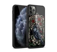 Head Case Designs Officially Licensed Sarah Richter Gothic Black Crow & Skeleton Animals Gel Armour Case [Military Grade Protection] Compatible With Apple iPhone 11 Pro Max