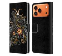 Head Case Designs Officially Licensed Sarah Richter Gothic Black Howling Wolf Animals Leather Wallet Case Compatible With Apple iPhone 17 Pro Max