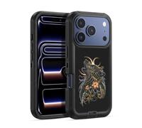 Head Case Designs Officially Licensed Sarah Richter Gothic Black Howling Wolf Animals Ultra-Armoured Shockproof Case [Military Grade Protection] Compatible With Apple iPhone 17 Pro Max