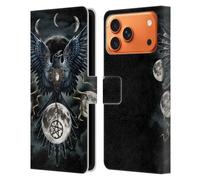 Head Case Designs Officially Licensed Sarah Richter Gothic Black Raven Animals Leather Wallet Case Compatible With Apple iPhone 17 Pro Max