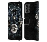 Head Case Designs Officially Licensed Sarah Richter Gothic Black Raven Animals Leather Wallet Case Compatible With Samsung Galaxy A13 (2022)