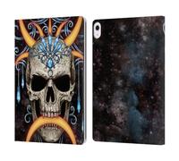 Head Case Designs Officially Licensed Sarah Richter Jewelry And Crown Universe Skulls Leather Wallet Case Compatible With Apple iPad Air 13 2024/2025