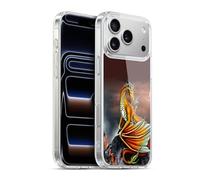 Head Case Designs Officially Licensed Sarah Richter Orange Dragon With Fire Water Fantasy Creatures Gel Case [Military Grade] Compatible with Apple iPhone 17 Pro Max and Compatible with MagSafe