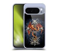 Head Case Designs Officially Licensed Sarah Richter Red Dragon Guarding Bone Cross Fantasy Creatures Gel Case [Military Grade] Compatible with Google Pixel 10 Pro XL and Compatible with MagSafe