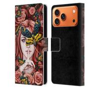 Head Case Designs Officially Licensed Sarah Richter Silent Girl With Red Hair Fantasy Leather Wallet Case Compatible With Apple iPhone 17 Pro Max